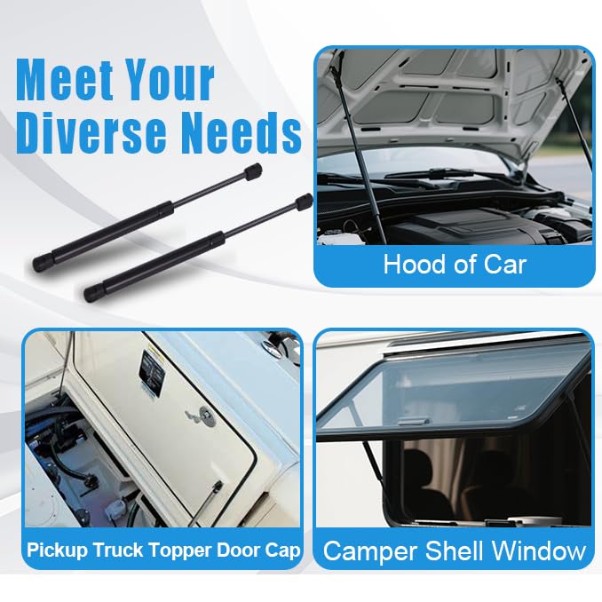 Swess C16-06389 14 Inch 24LB/107N Truck Camper Shell Lift Supports, Struts Shocks Gas Spring C16-06389 2 Packs - Image 5